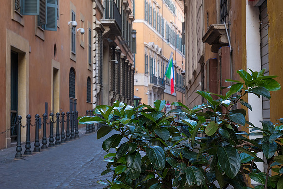 A street near the Pantheon -Rome, Italy